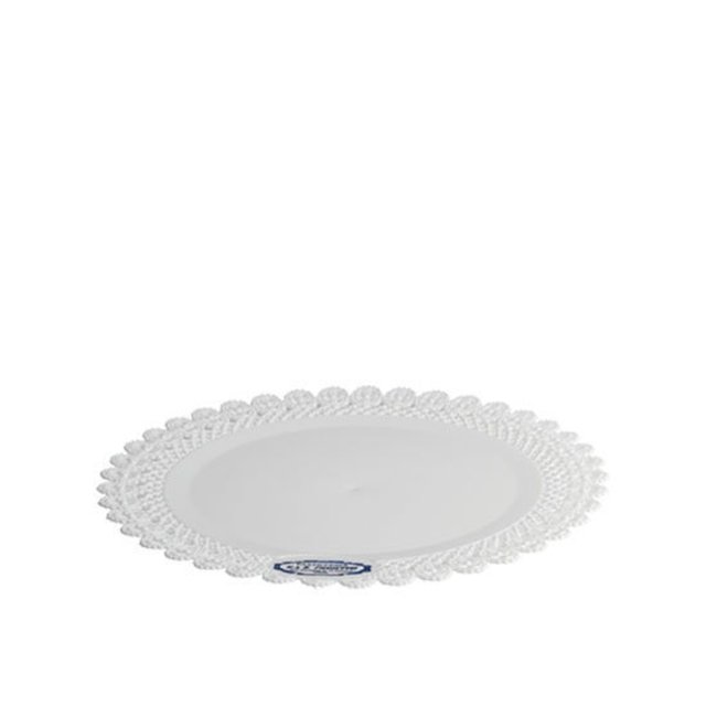 Obrázek produktu Podnos plast pr. 35cm bílý krajka (krt.51ks) Erremme