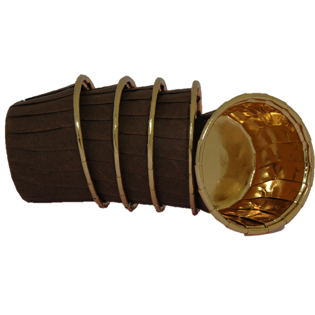 Obrázek produktu Košíčky na muffiny HNĚDO-ZLATÉ pr.36,6mm v.30mm 100ks