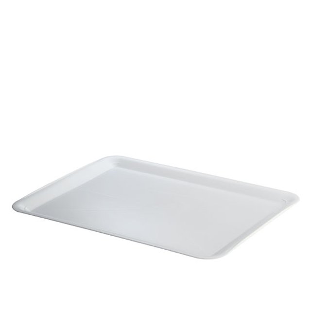 Obrázek produktu Podnos plast 30x40cm bílý hladký okraj (krt.35ks) Erremme