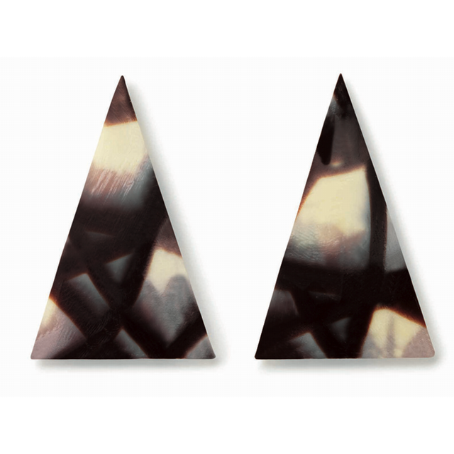 Obrázek produktu Dekor trojúhelník bílý melír JURA POINT 3,5x5,5cm 490 ks