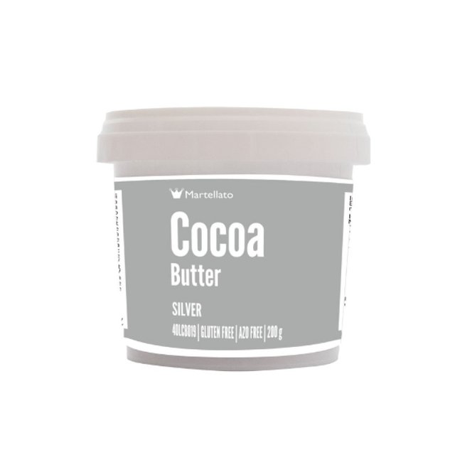 Obrázek produktu Kakaové máslo stříbrné 200g Martellato