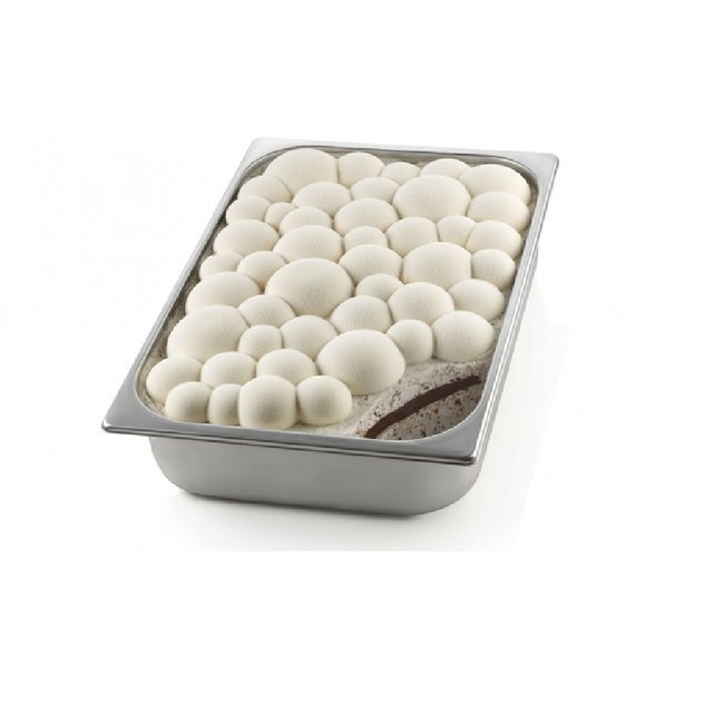 Obrázek produktu Forma silikon bílá: BUBBLE GEL - dekorace zmrzlinové vany