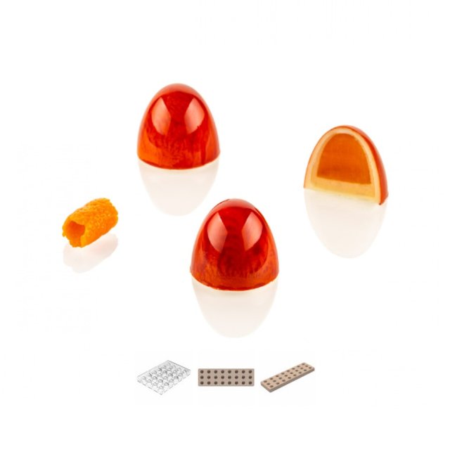 Obrázek produktu Kit na pralinky: DOME (forma a vklad) pr.2,6cm v.2,25cm 24x8ml Silikomart