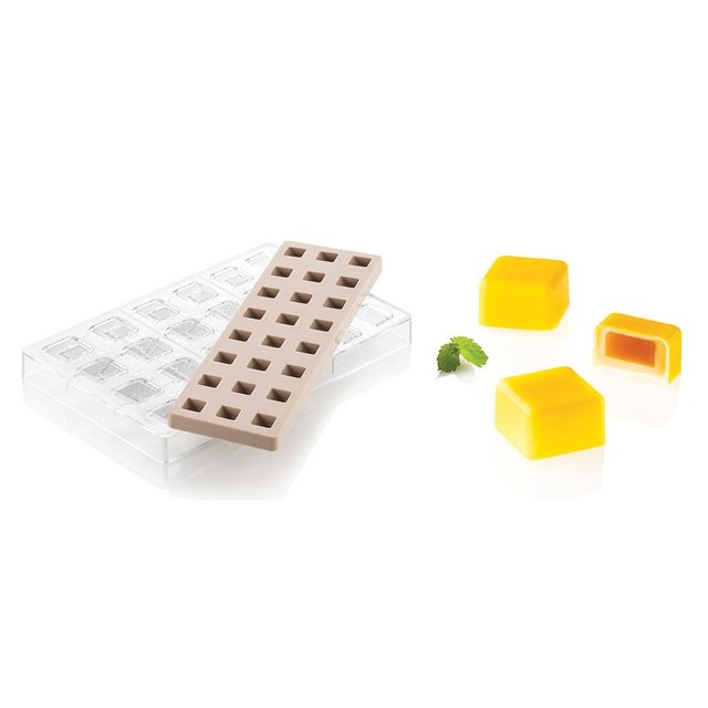 Obrázek produktu Kit na pralinky KRYCHLE (forma a vklad) 25x25mm v.15mm 8,9ml 24ks