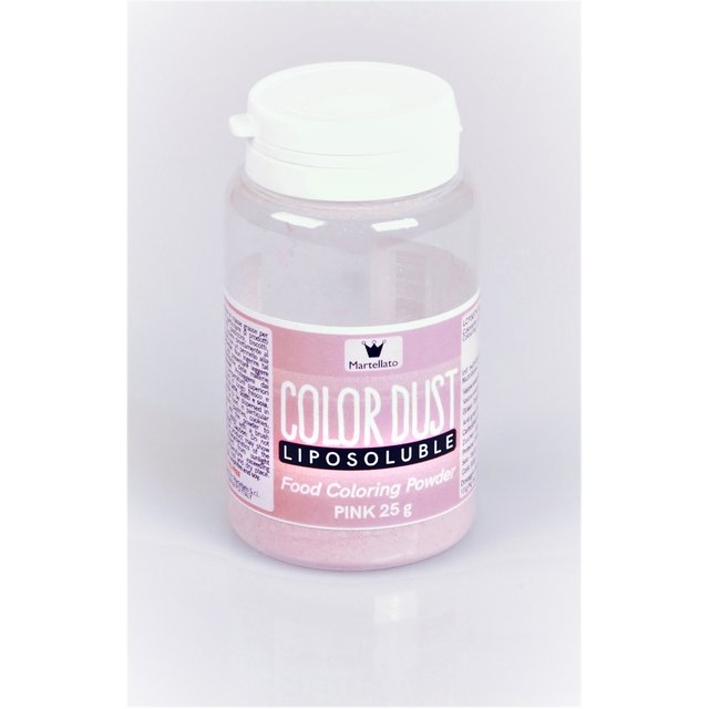 Obrázek produktu Barva v prášku rozpustná v tucích RŮŽOVÁ 25g Martellato