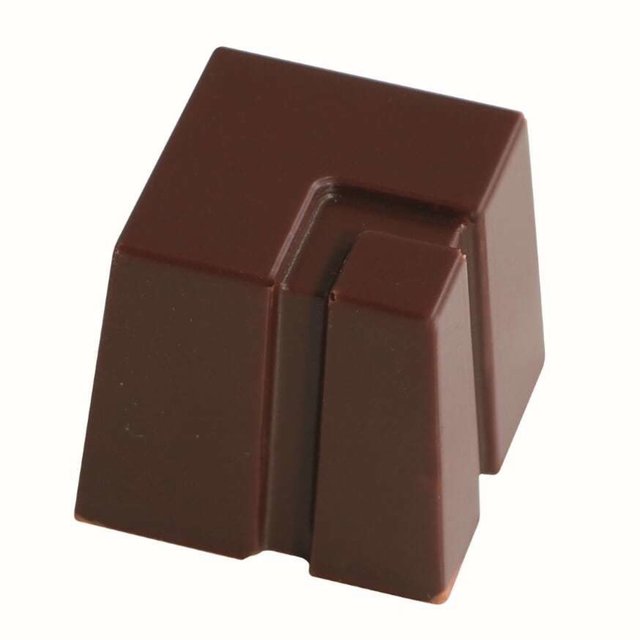 Obrázek produktu Forma na pralinky HRANATÁ S VÝŘEZEM 21x21mm v.18mm 8g 28ks