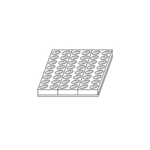 Obrázek produktu Forma plast bílá: MIGNON OVÁL 48ks Martellato