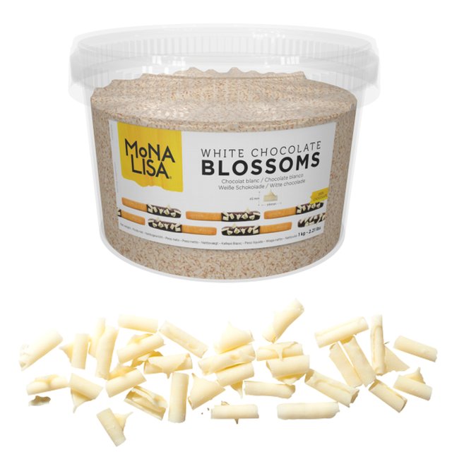 Obrázek produktu Čokoládové hobliny bílé mikro 1kg CB