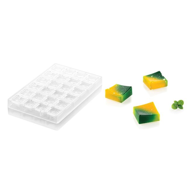 Obrázek produktu Forma na pralinky ONDA 28x28mm v.13mm 8ml 24ks Silikomart