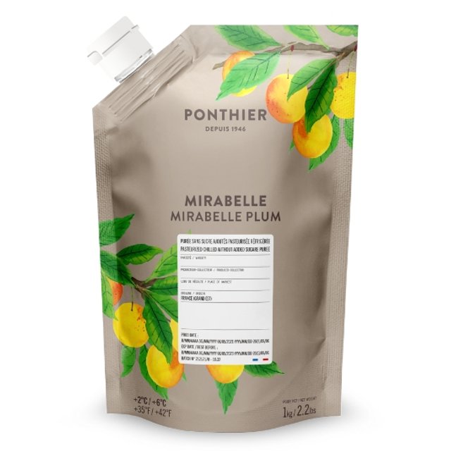 Obrázek produktu PONTHIER Pyré mirabelka (MIRABELLE) chlazené bez cukru 6x1kg