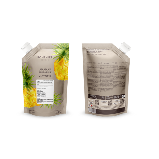Obrázek produktu PONTHIER Pyré ananas 100% VICTORIA PINEAPPLE 1kg x6