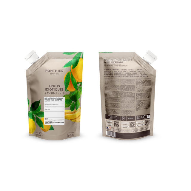 Obrázek produktu PONTHIER Pyré mix exotická ovoce (mango, maracuja, banán, limeta) EXOTIC FRUITS 1kg x6