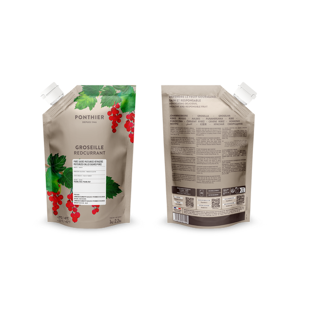 Obrázek produktu PONTHIER Pyré červený rybíz REDCURRANT 1kg x6