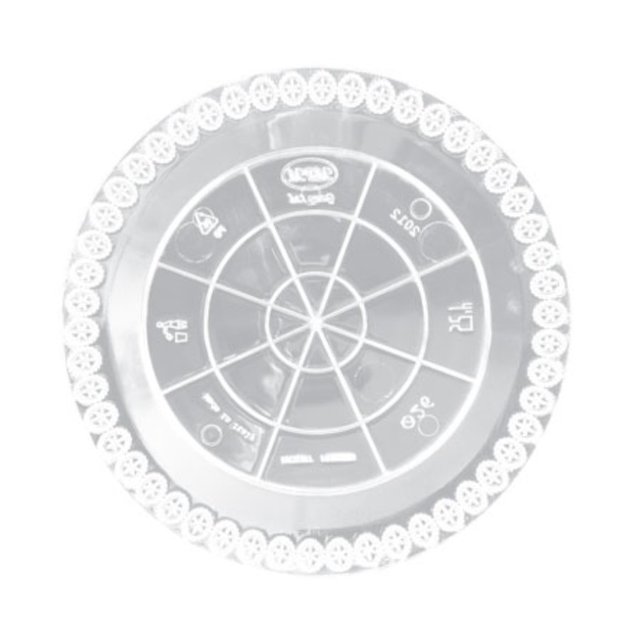 Obrázek produktu Podnos plast pr. 33cm čirý hladký okraj PRESTIGE (krt.50ks) Erremme