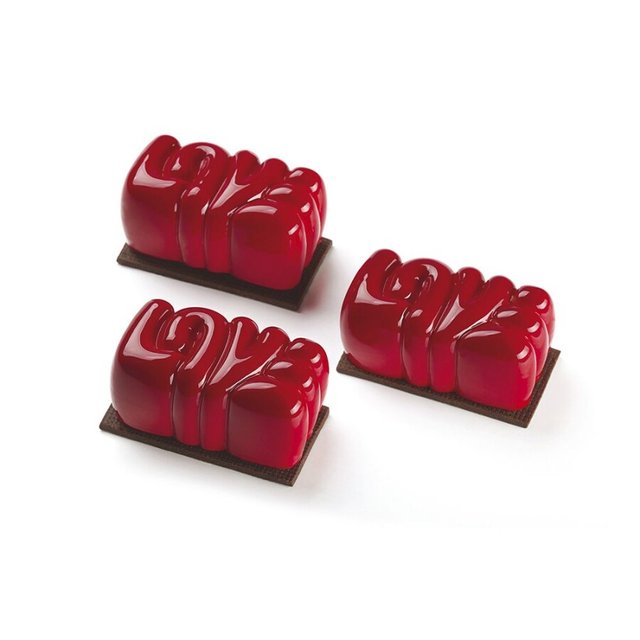 Obrázek produktu Forma silikon černá - 30x40cm - LOVELY 8x4,3x3,6cm 15ks 90ml Pavoni