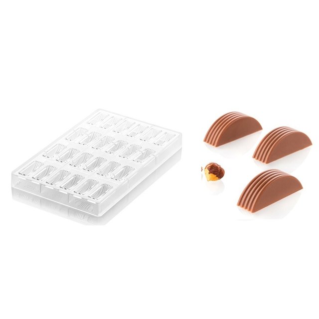 Obrázek produktu Forma na pralinky: RIGA 47x15mm v.16mm 8ml 24ks Silikomart