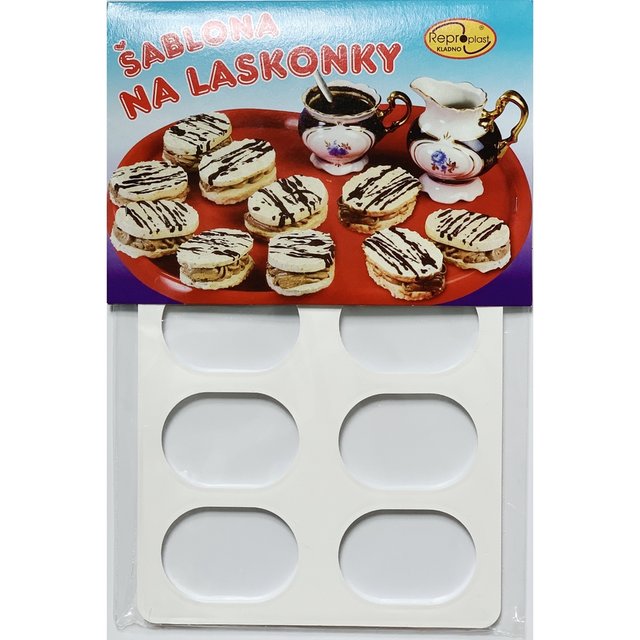 Obrázek produktu Forma šablona bílá: LASKONKY 10x 6,7x4,7cm