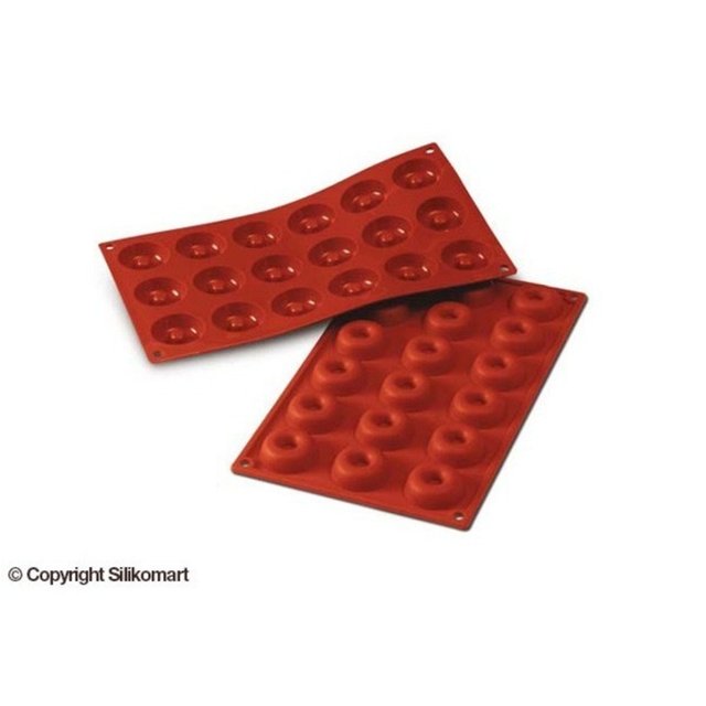 Obrázek produktu Forma silikon terakota: SAVARIN KOLEČKO 18x18ml   pr.4,1cm v.1,2cm