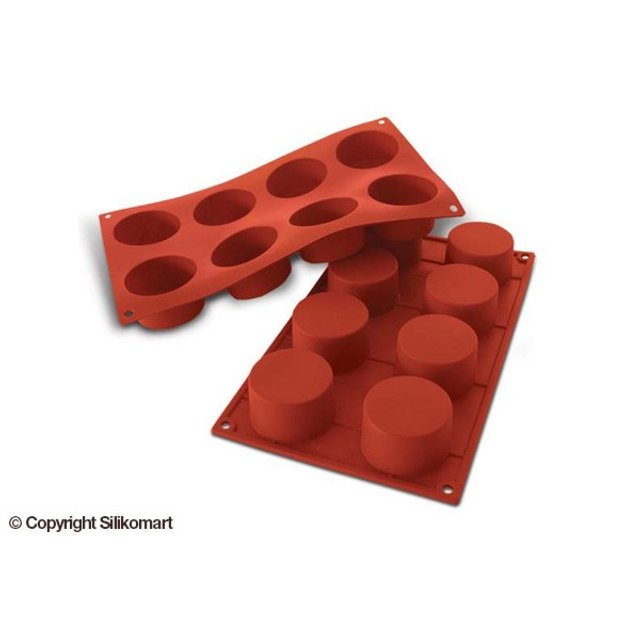 Obrázek produktu Forma silikon terakota: KOLEČKA 8x90ml   pr.6cm v.3,5cm