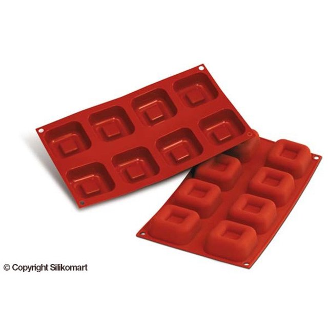 Obrázek produktu Forma silikon terakota: SAVARIN ČTVEREC 8x73ml