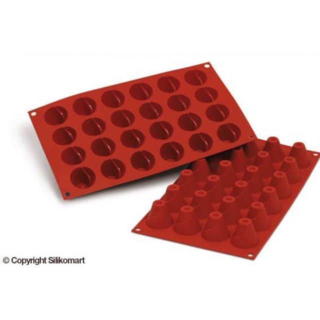 Obrázek produktu Forma silikon terakota: SOPKA 24x16ml   pr.3,5cm v.3,1cm