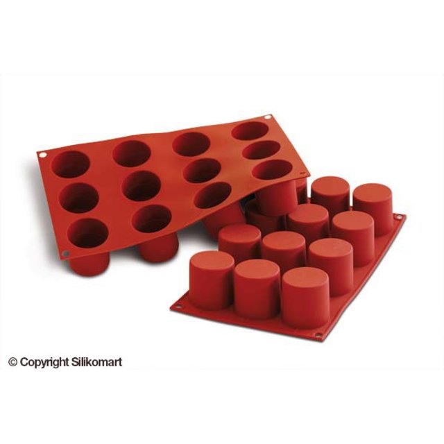 Obrázek produktu Forma silikon terakota: KOLEČKA 12x83ml   pr.4,8cm v.5cm