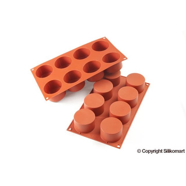 Obrázek produktu Forma silikon terakota: MONOPORCE KOLEČKO 8x123ml   pr.63mm v.40mm