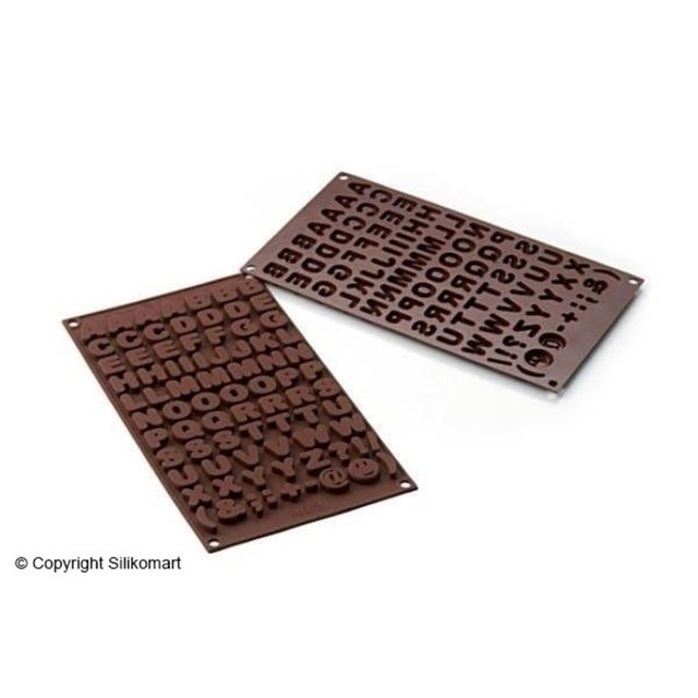 Obrázek produktu Forma silikon terakota: PÍSMENA 81x1,4ml   v.0,8cm