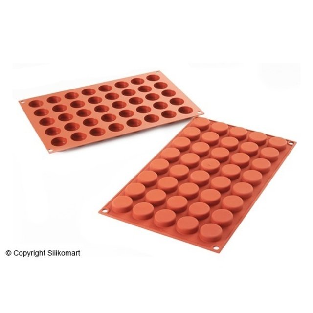 Obrázek produktu Forma silikon terakota: KOLÁČ pr.28mm v.11mm 6ml 40ks Silikomart