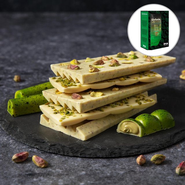 Obrázek produktu IRCA Čokoláda bílá pistáciová SINFONIA PISTACCHIO 5 kg