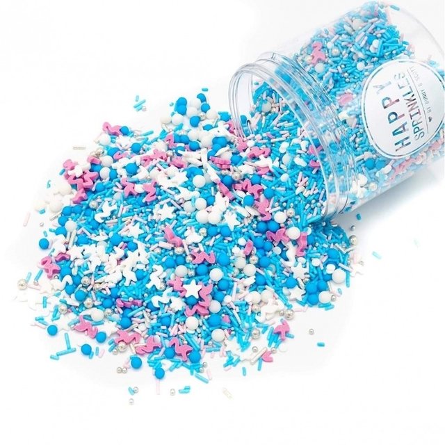 Obrázek produktu Dekorace cukrové FLAMINGO FIESTA Vegan 90g Happy Sprinkles