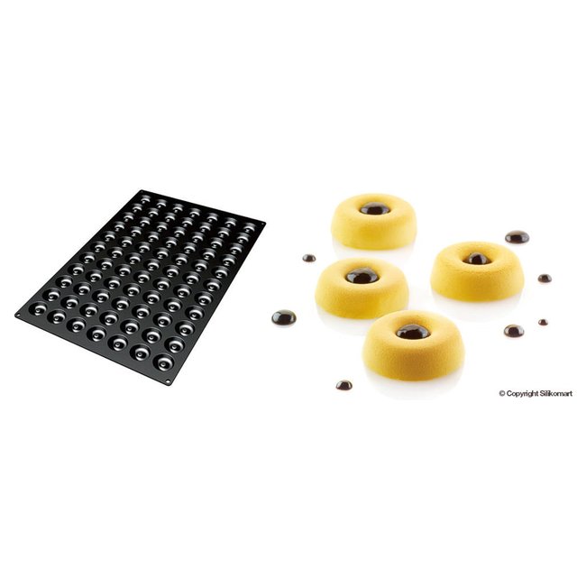 Obrázek produktu Forma silikon černá: SAVARIN KOLEČKO 77x12ml   pr.4,1cm v.1,2cm