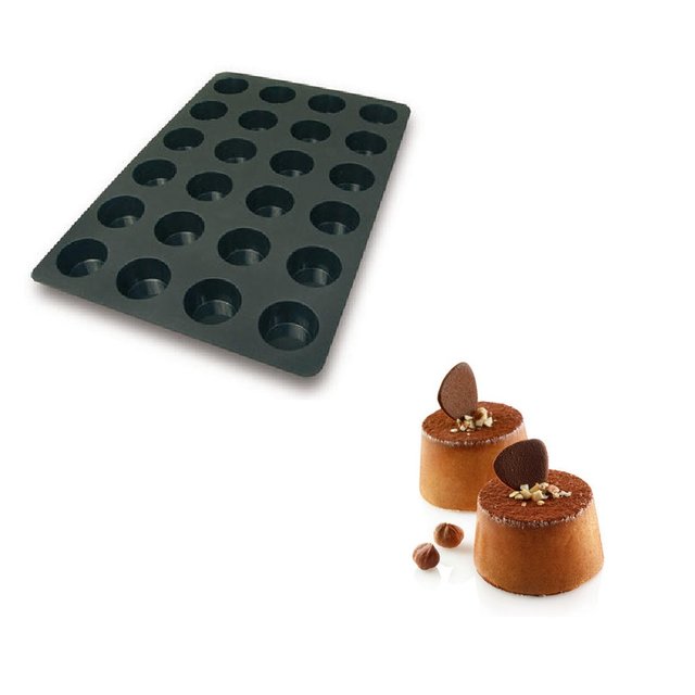 Obrázek produktu Forma silikon černá: MUFFIN 24x122ml