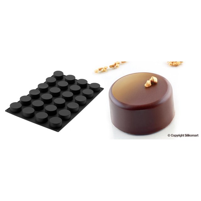 Obrázek produktu Forma silikon černá: Kolečka 24x113ml