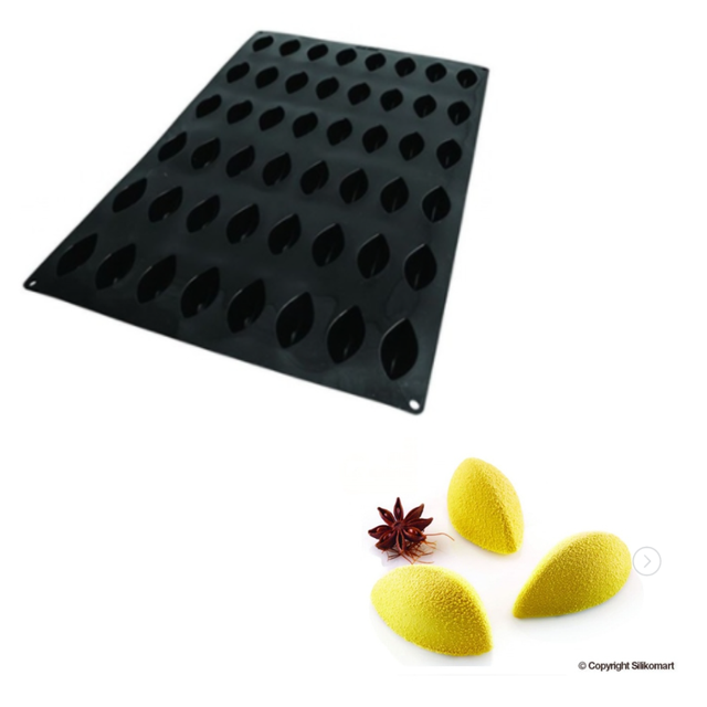 Obrázek produktu Forma silikon černá: QUENELLE 48x24ml   6,3x3,1cm v.2,8cm