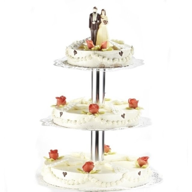 Obrázek produktu Stojan dortový-hliníkový 3 patrový