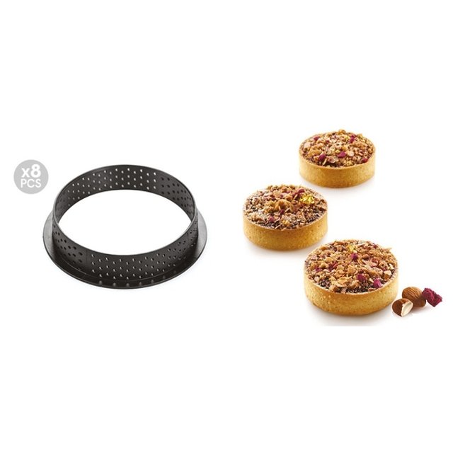 Obrázek produktu TARTE RING RÁFKY perforované - KULATÉ pr.70mm v.20mm 8ks