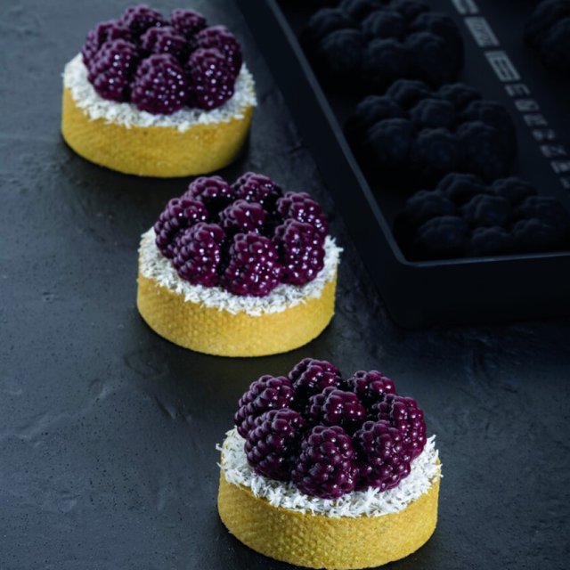 Obrázek produktu Forma silikon černá - 30x17,5cm - MINI RAVEN - OSTRUŽINY pr.6cm,v.2,3cm 40ml PAVONI