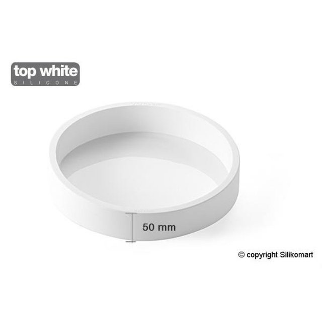 Obrázek produktu Forma silikon bílá: DORTOVÁ KULATÁ pr.200mm v.50mm 1842ml Silikomart