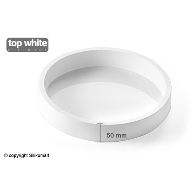 Obrázek produktu Forma silikon bílá: KULATÁ DORTOVÁ 2645ml   pr.26cm v.5cm