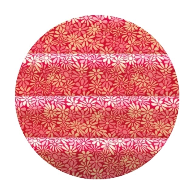 Obrázek produktu Transfer folie Hippy - růžové a bílé kytičky 40x25cm 17ks PCB