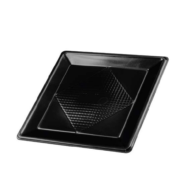 Obrázek produktu Podnos plast 24x24cm černý 6x20 ks Erremme