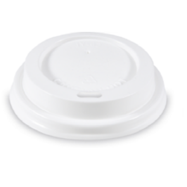 Obrázek produktu Víčko na kelímek káva pr. 73mm (vhodné na 7oz) 10x100ks BÍLÉ