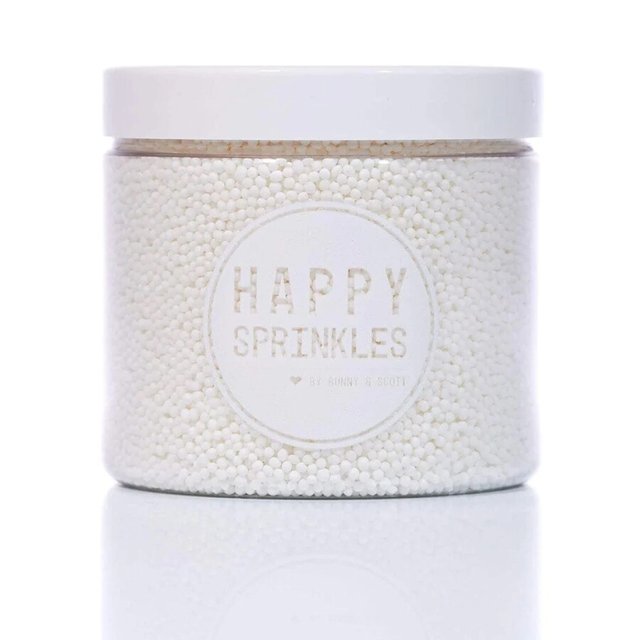 Obrázek produktu Dekorace cukrové WHITE SIMPLICITY 90g Happy Sprinkles