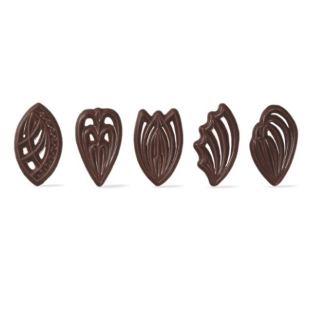 Obrázek produktu Čoko dekor filigrán EXCLUSIVE 4,5x2,5cm 310ks/krab. DOBLA