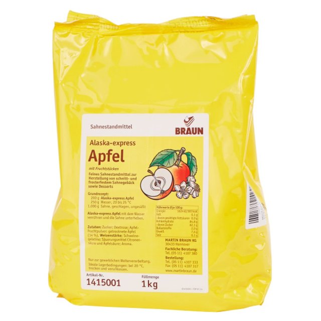 Obrázek produktu Alaska-e APFEL  (ztužovač jablko) 5x1kg BRAUN