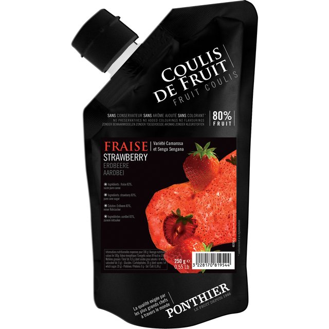 Obrázek produktu PONTHIER COULIS jahoda STRAWBERRY 10x250g