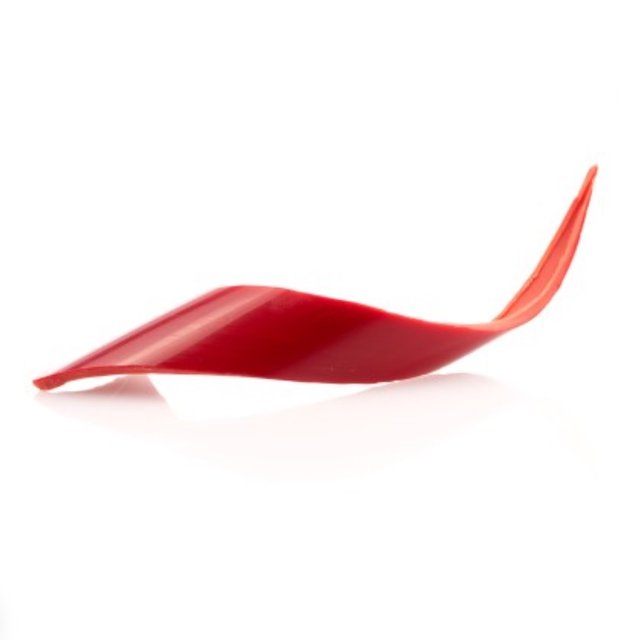 Obrázek produktu Čokoládová spirála 8cm červená TWIST š.2cm pr.3cm 80ks/krab.(bez E172) DOBLA