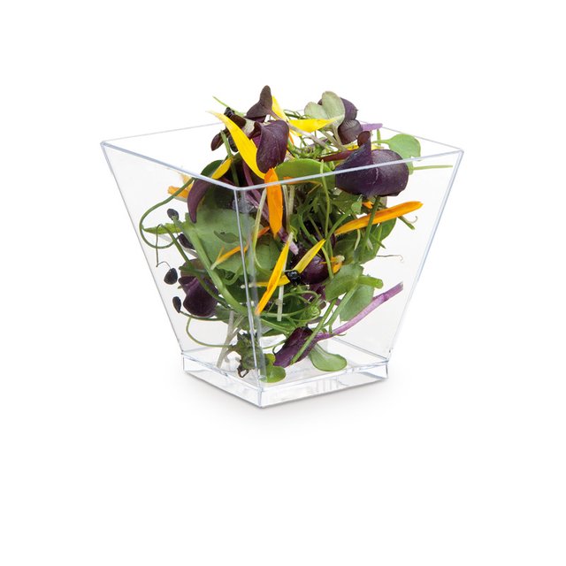 Obrázek produktu Kelímek plast  60 ml 5x5cm hranatý čirý bal. 300ks Comatec