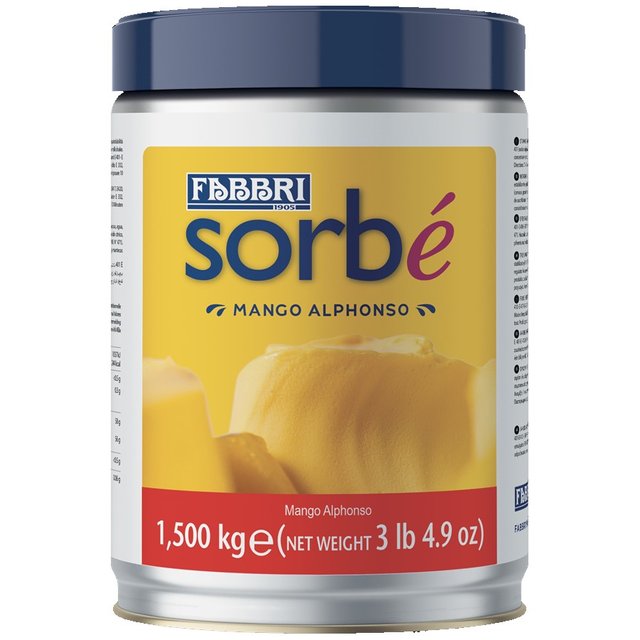 Obrázek produktu SORBÉ mango alphonso 8x 1,5kg FABBRI